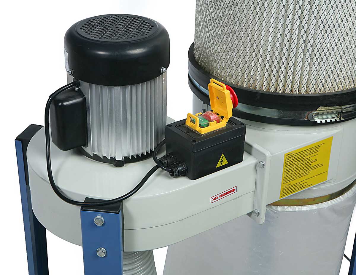 Mobilní profesionální odsávač prachu a pilin "100" s mikrofiltrem, 750 W, 230 V,  900 m3/hod.