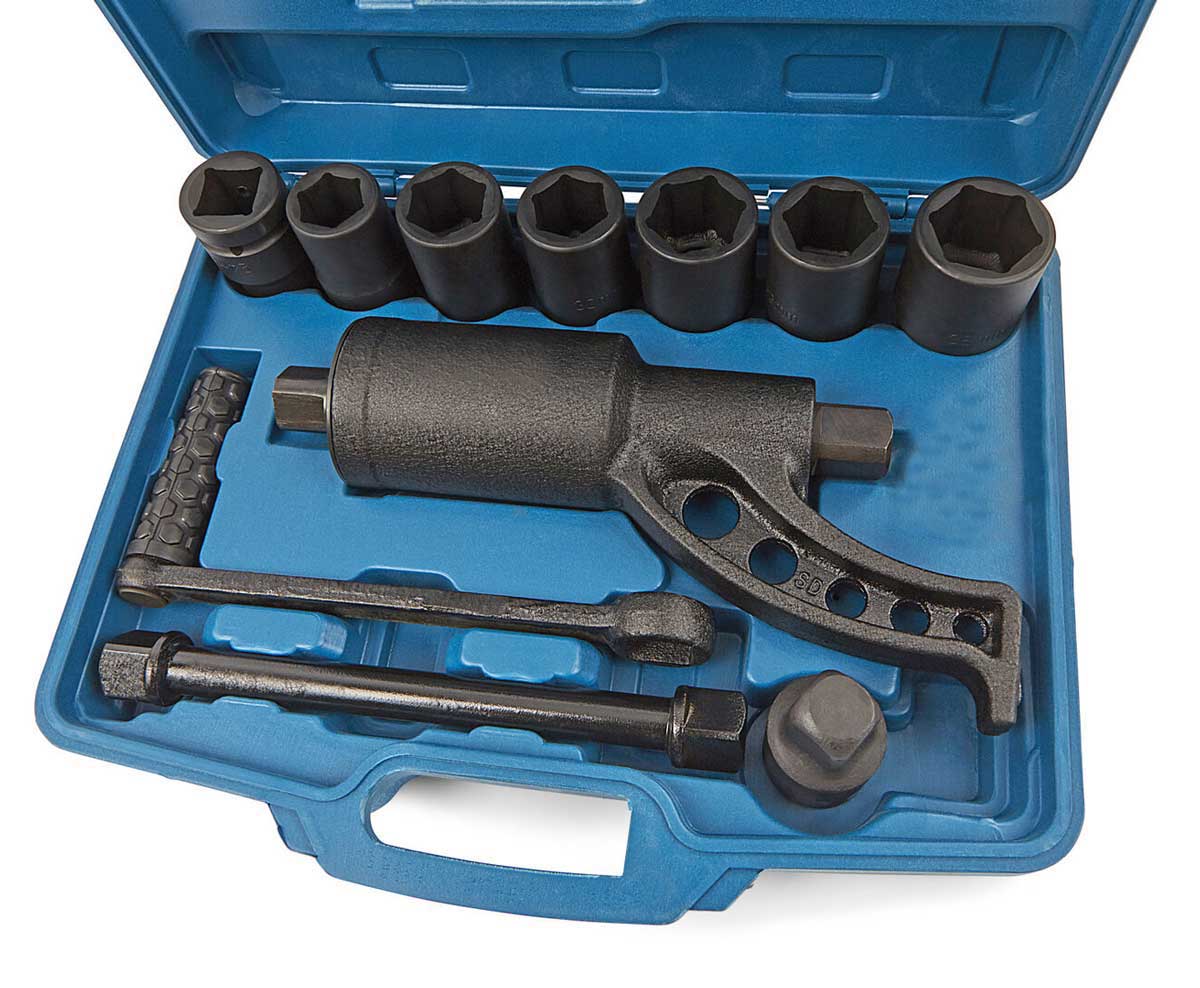 Násobič kroutícího momentu 1", 1:64, 5000 Nm, sada 11 dílů