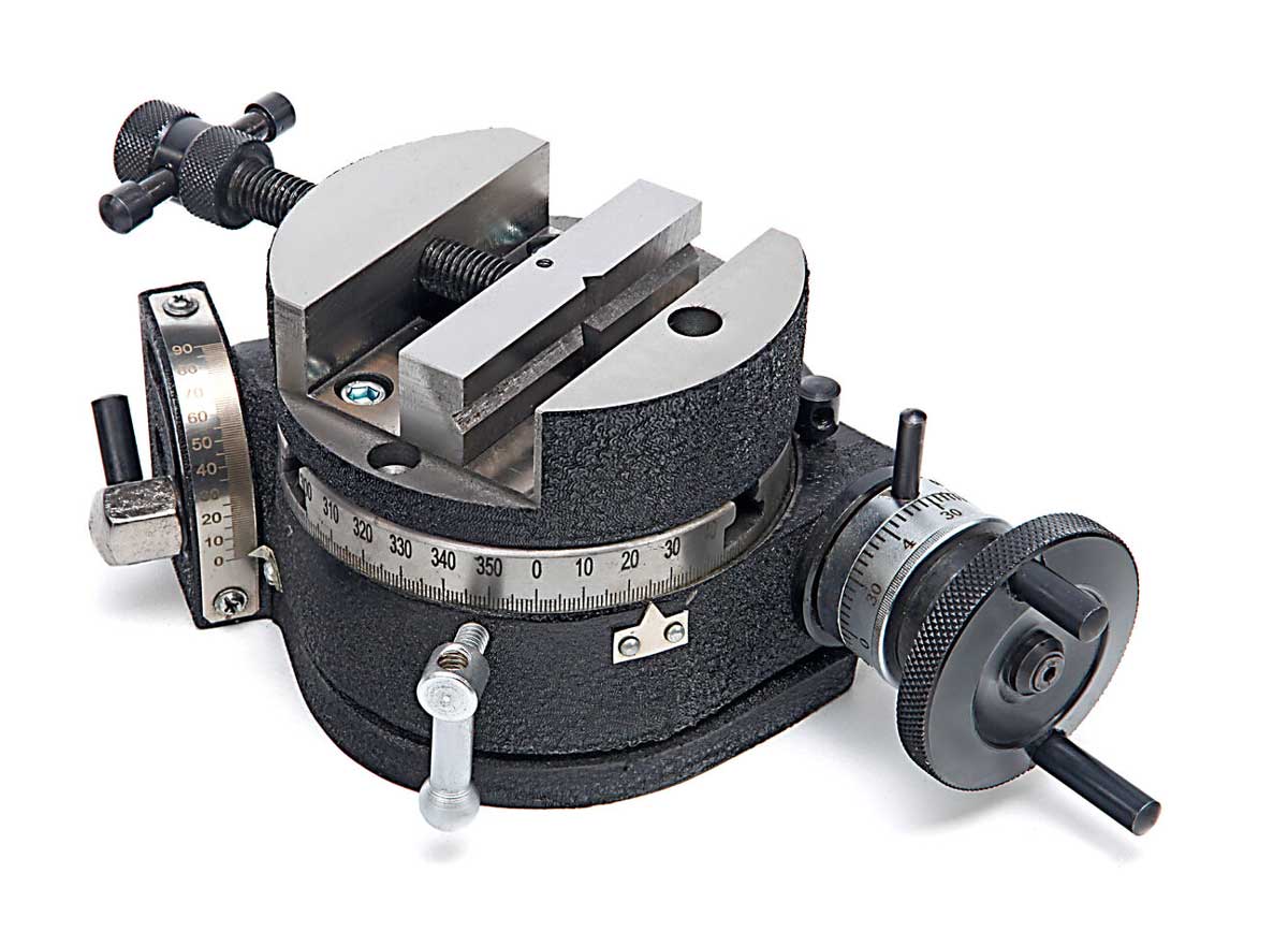 Kulatý svěrák pro otočné stoly, průměr 100 mm