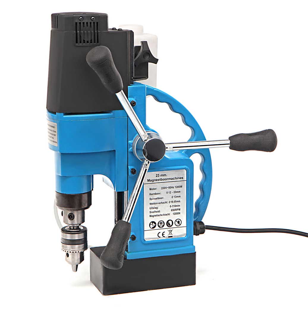 Magnetická vrtačka TrueTech 23 - přenosná vrtačka s magnetickou základnou, 16 kg