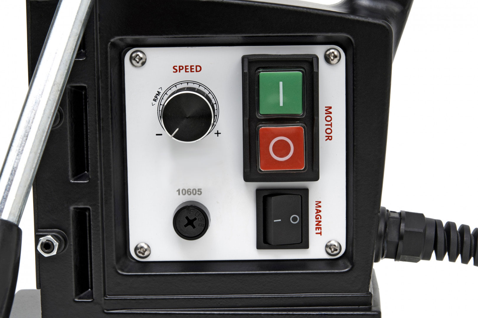 Magnetická vrtačka 35 mm - přenosná vrtačka s vario otáčkami, 11 kg