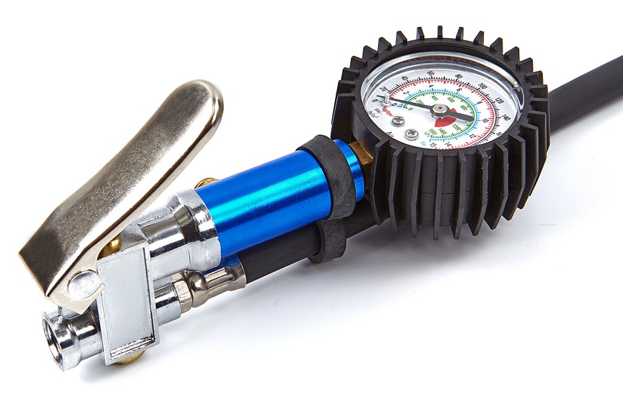 Pneuhustič - pistole na huštění pneumatik s manometrem 15 barů