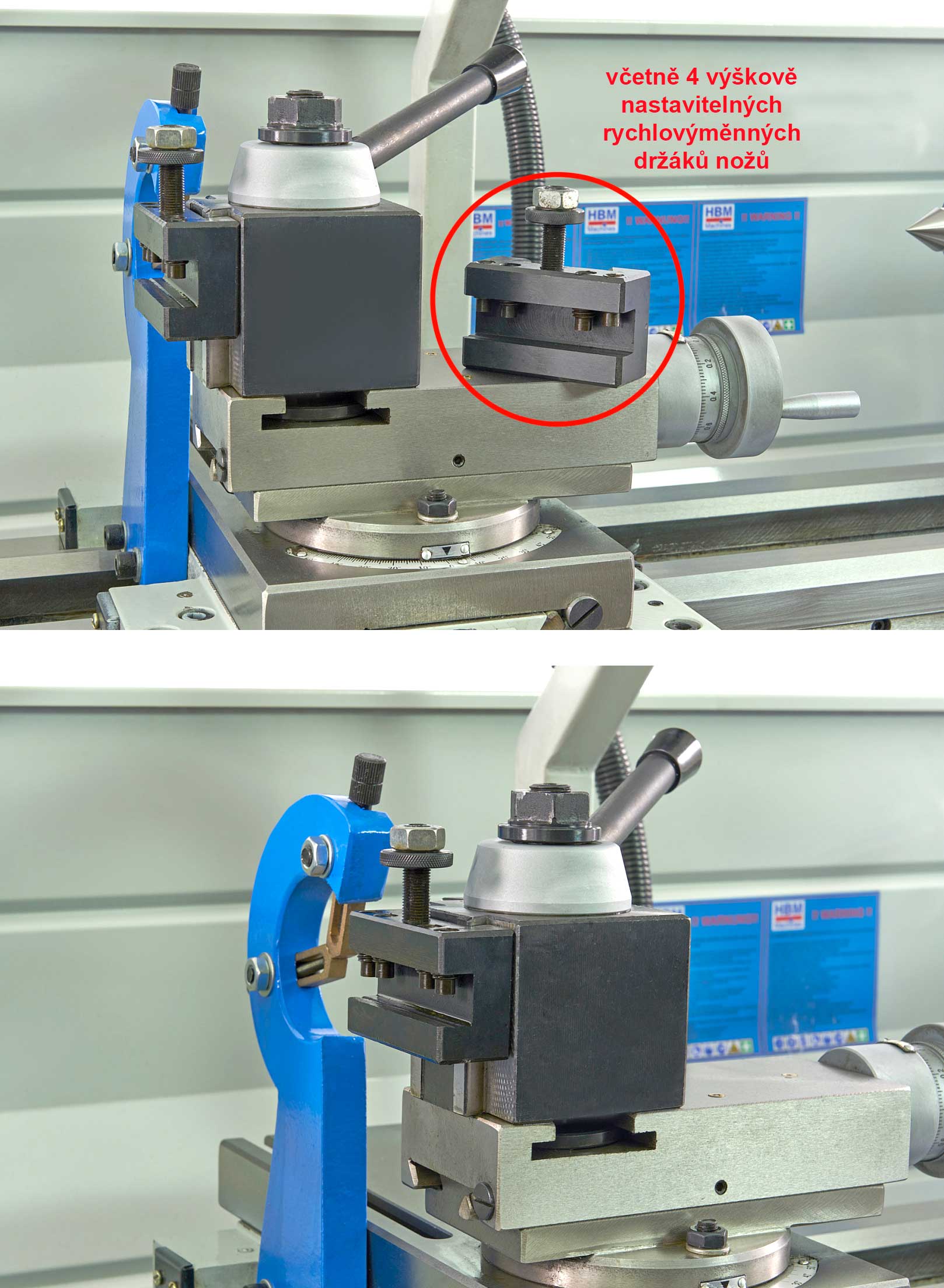 HBM 320V Norton, hrotový soustruh na kov s podstavcem, vario otáčky řízené invertorem, převodovka posuvů, plně vybavený, 1.5 kW, 1f