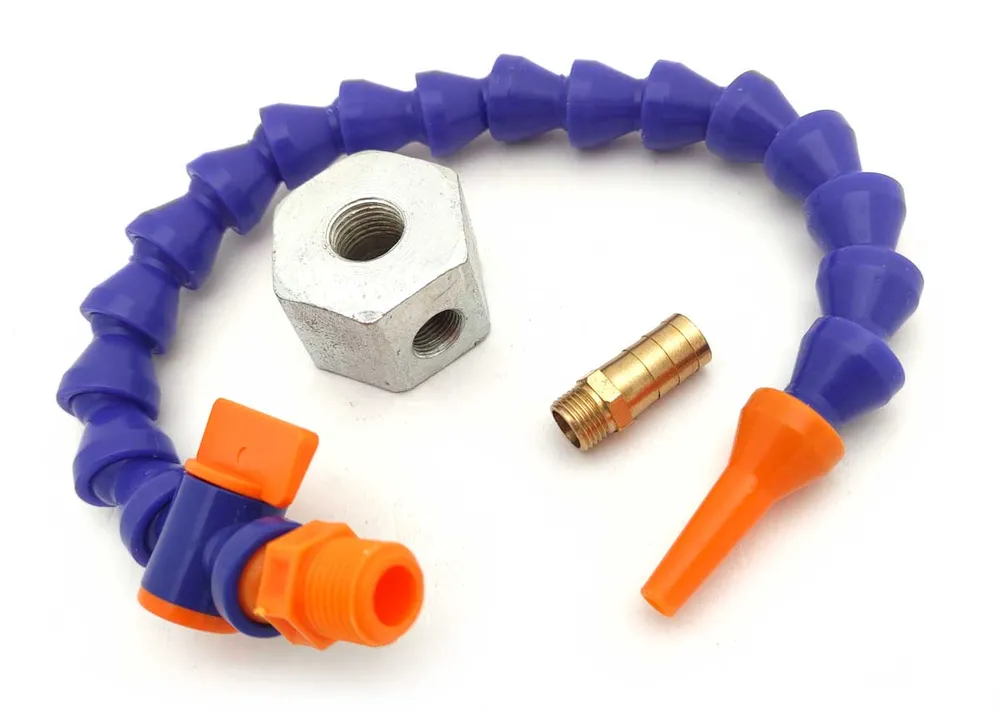 Flexibilní hadička chlazení s magnetickou základnou, 2 trysky a kohoutek