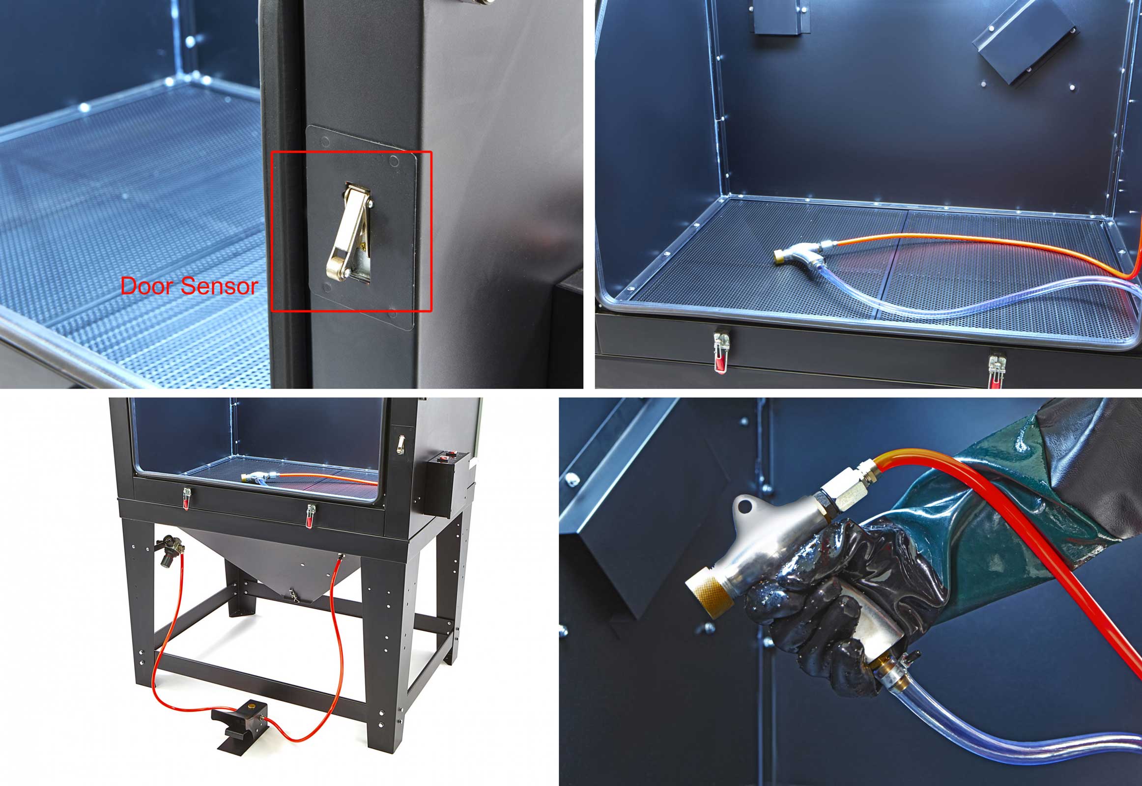 Profesionální pískovací box SBC 500 s odsáváním - kabina pro tryskání (pískovačka)