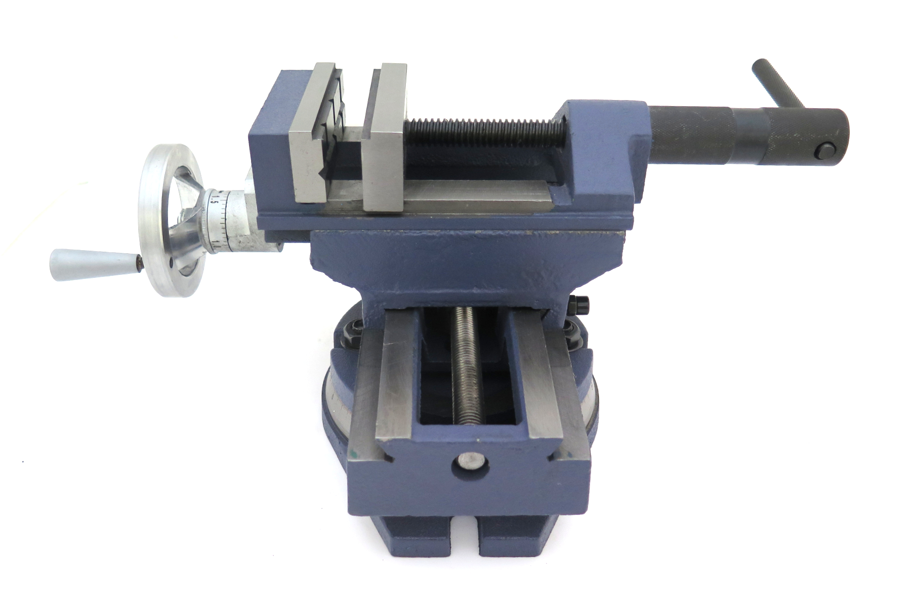 Precizní svěrák 100 mm s křížovým posuvem a otočnou základnou - pro frézování nebo vrtání, 12 kg, Warco