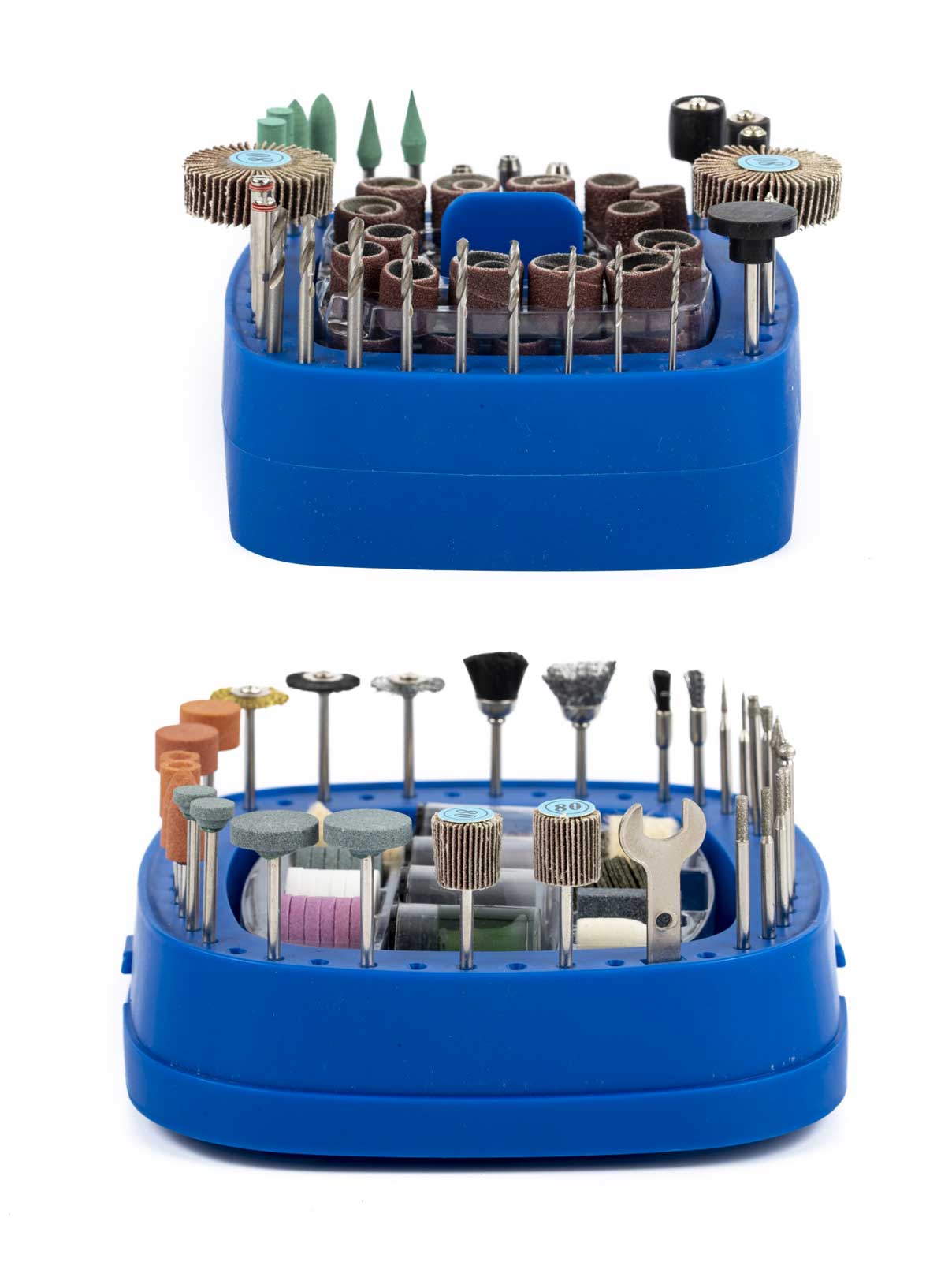 Sada brusných a leštících tělísek se stopkou 3 mm, 276 dílů