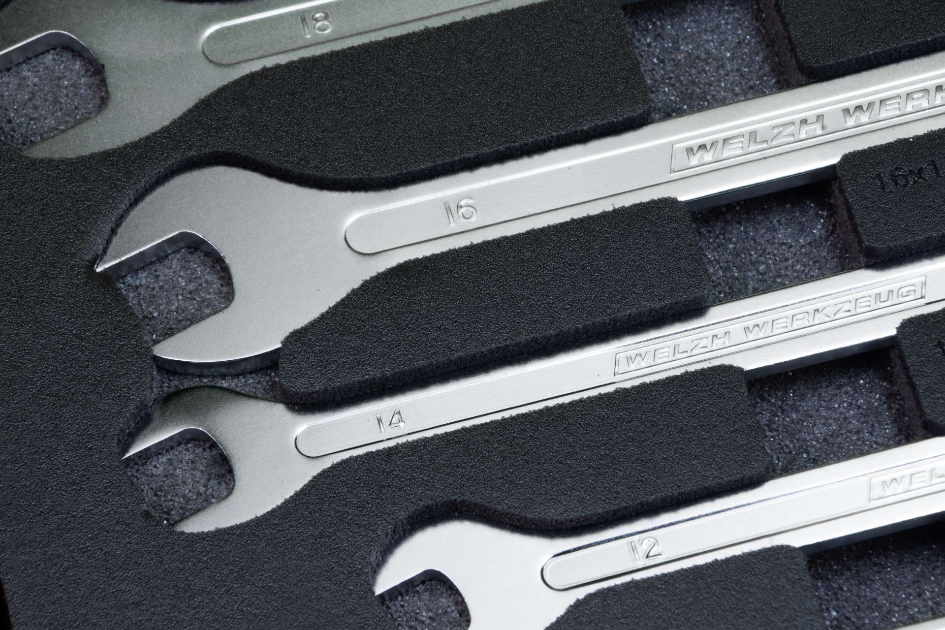 Klíče ploché 6 - 19 mm, ultra tenké, CrV, sada 7 dílů, Welzh