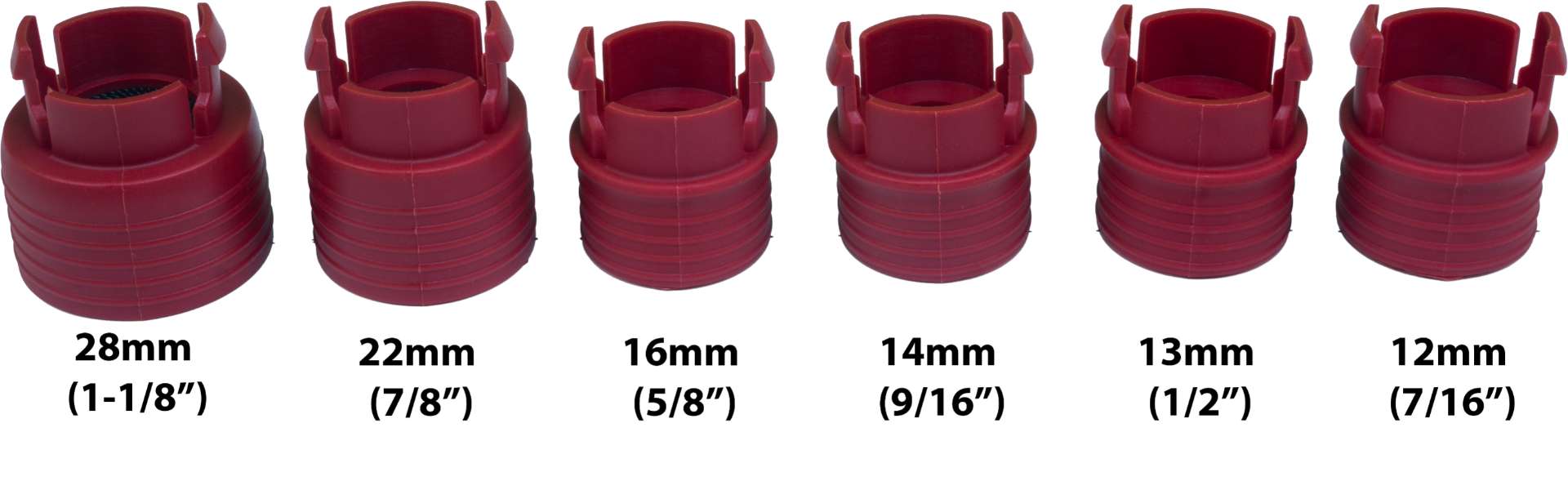 Sada nástavců na čištění čepů a šroubů kol, 12 - 28 mm, 8 dílů, Welzh