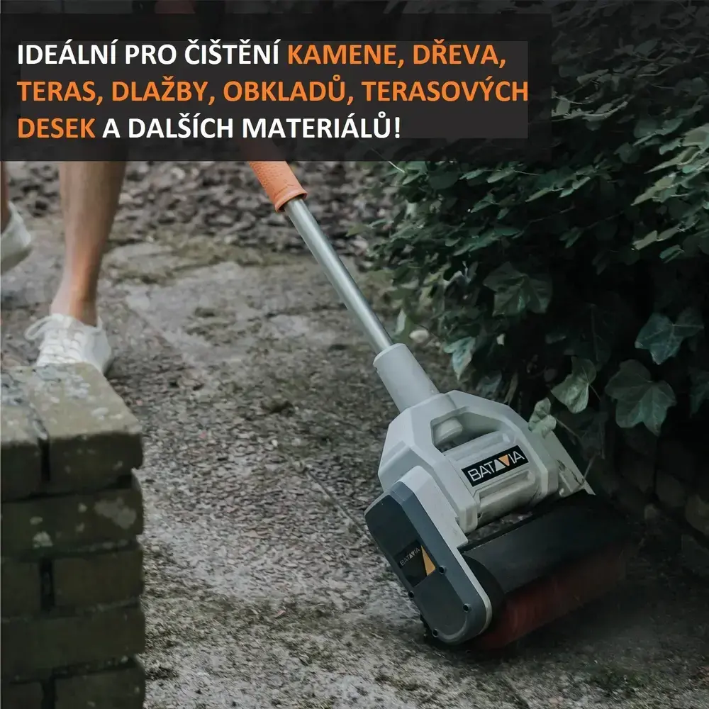 Univerzální elektrický kartáčový čistič povrchů, rotační kartáč, 230V, výkon 1020W, multikartáč MAXXBRUSH BATAVIA