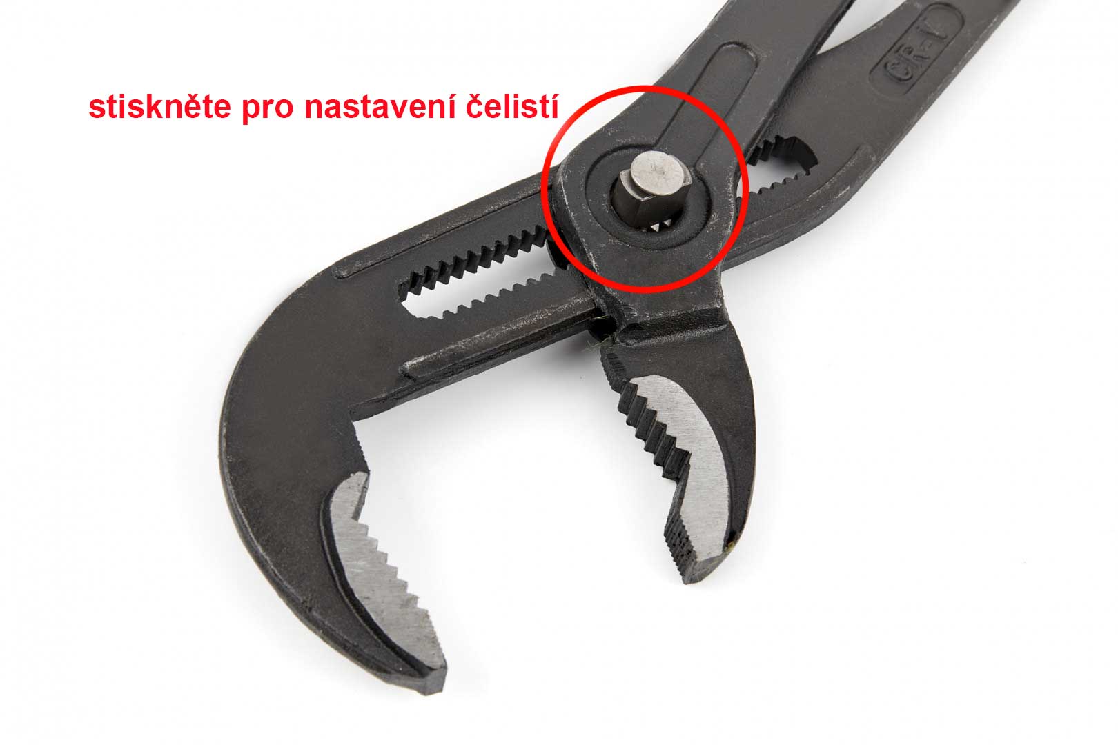 Kleště "sika" s aretační funkcí, tvrzené, 3 kusy v tašce, délky: 175, 250 a 300 mm