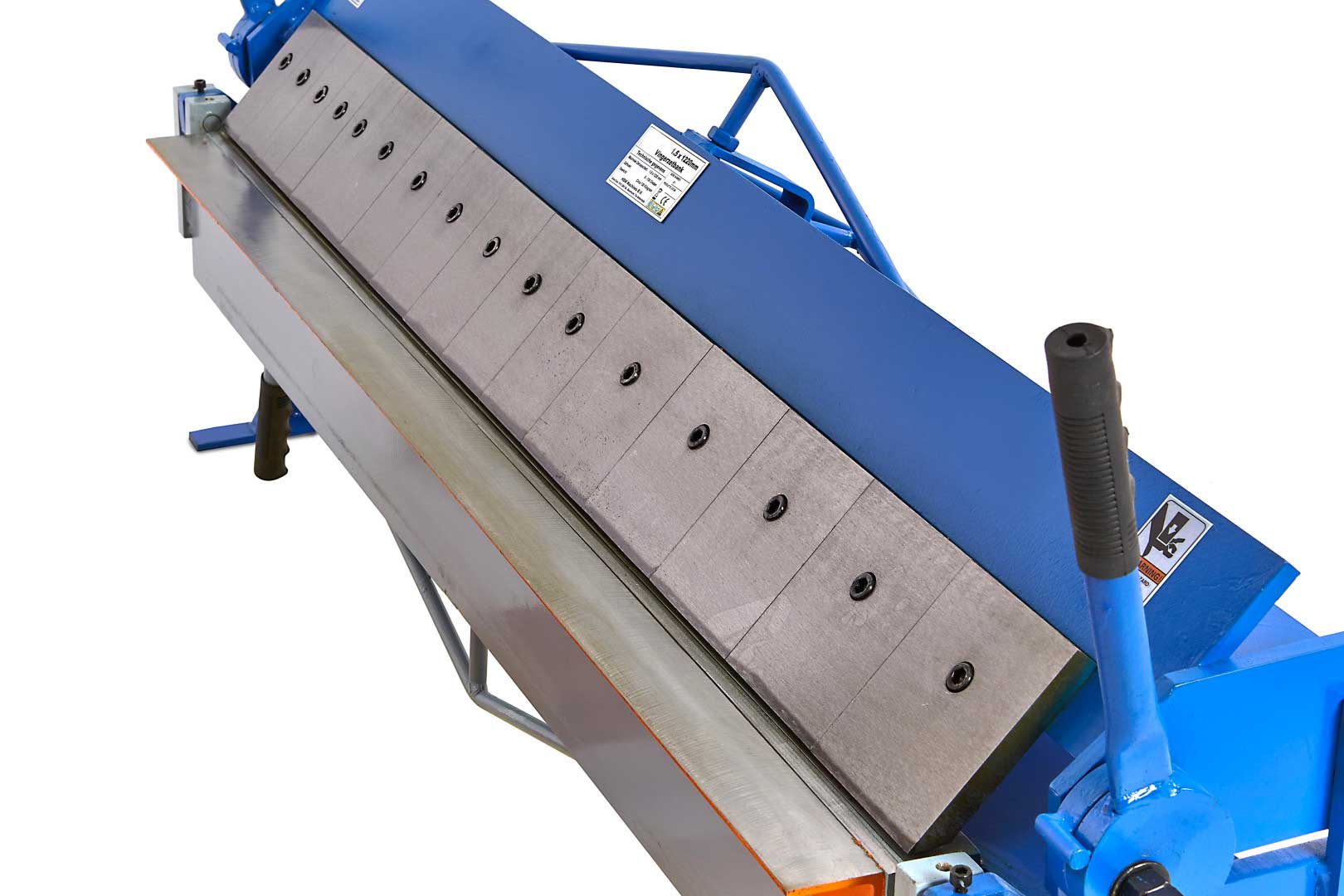 Stroj na ohybání plechu 1220 x 1.5 mm, segmentová ohýbačka na plech, 140 kg