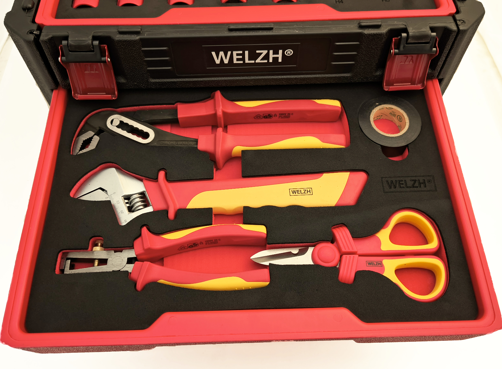 Komplexní sada nářadí VDE do 1000V, pro elektromobily a hybridy, Welzh
