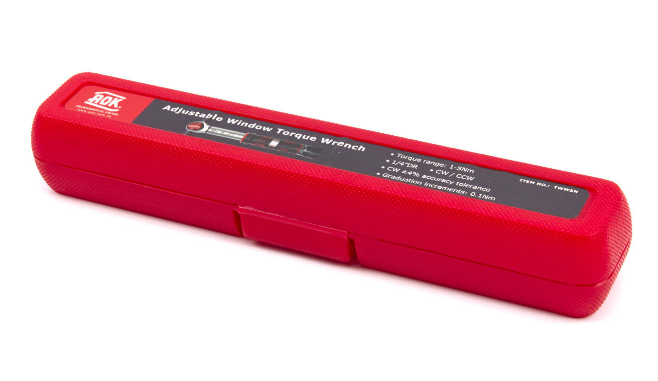 Profesionální momentový klíč 1/4“, rozsah 1 - 5 Nm, s kalibračním protokolem