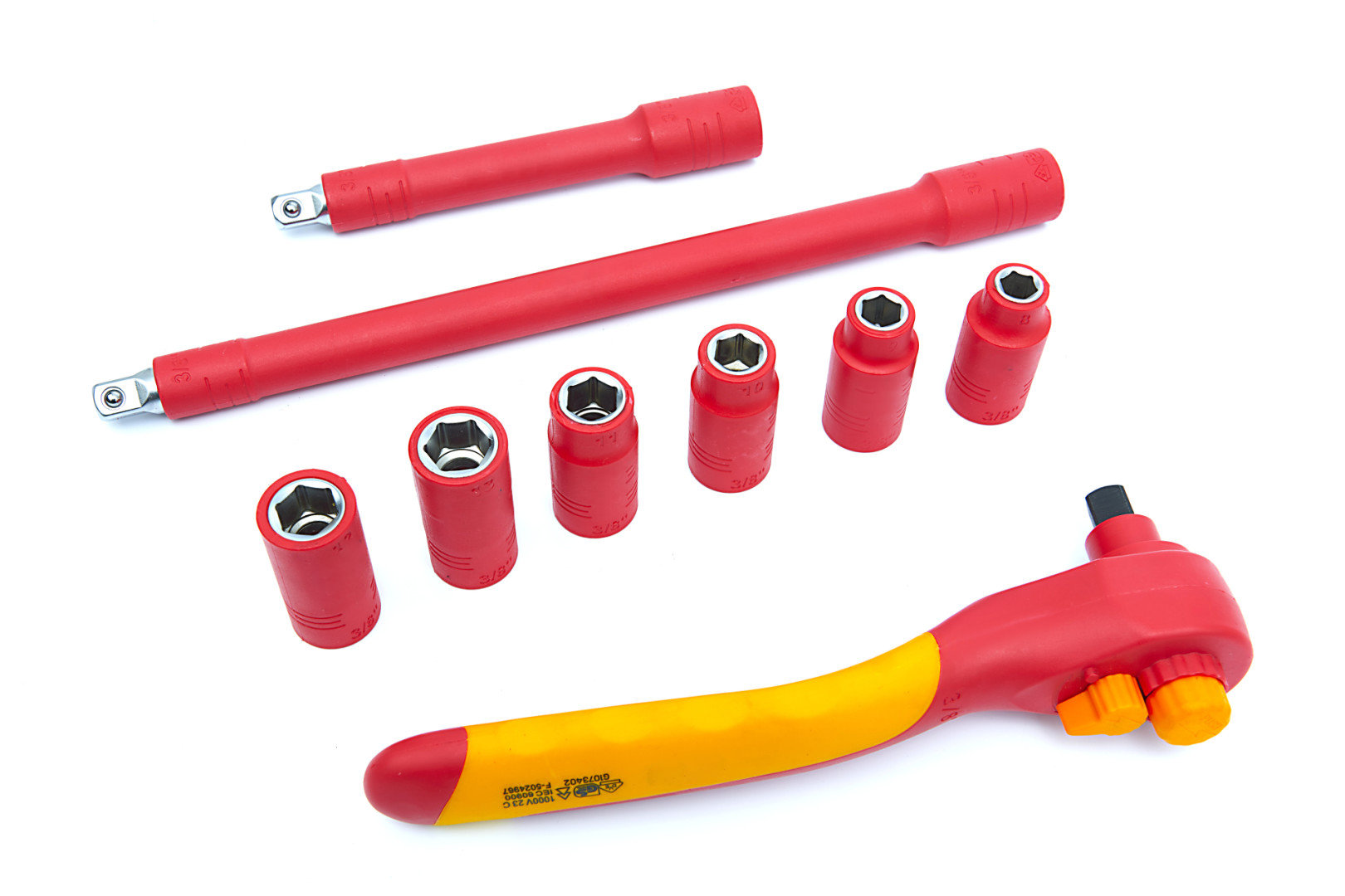 Profesionální sada nářadí VDE do 1000V, sada 25 dílů, kufr, ráčna, šroubováky, kleště, nůž