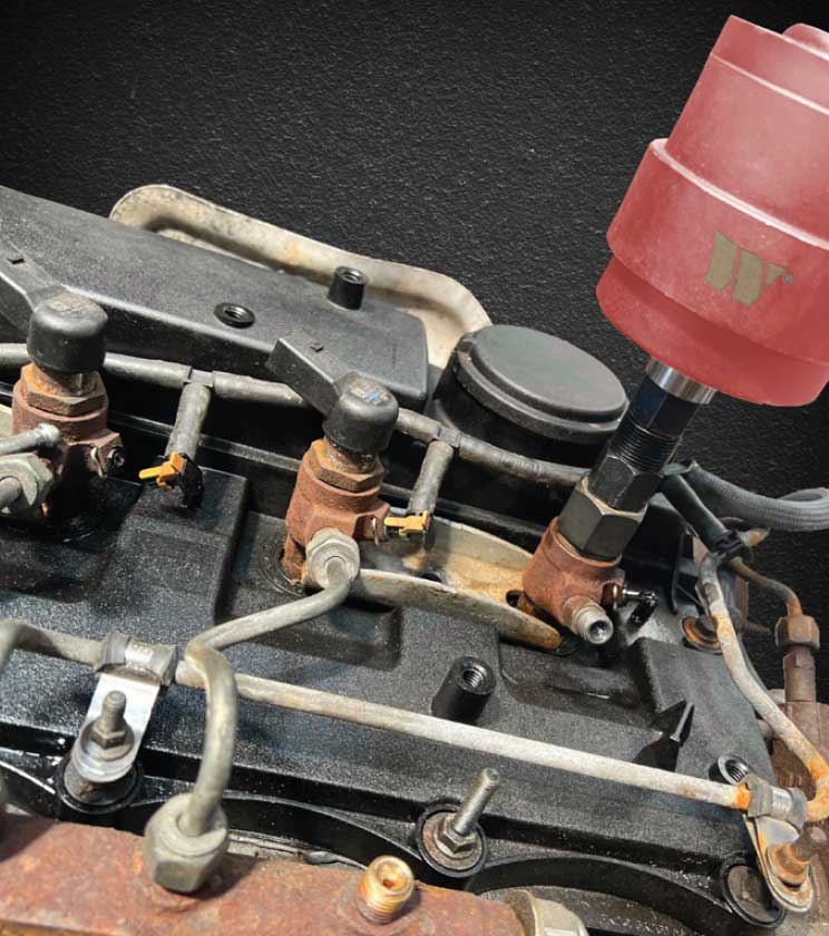 Vibrační pneumatický nástroj Welzh Vibration Mate™na vytahování dieselových vstřikovačů Bosch, Delphi, Denso, Siemens, atd... - common rail, Welzh