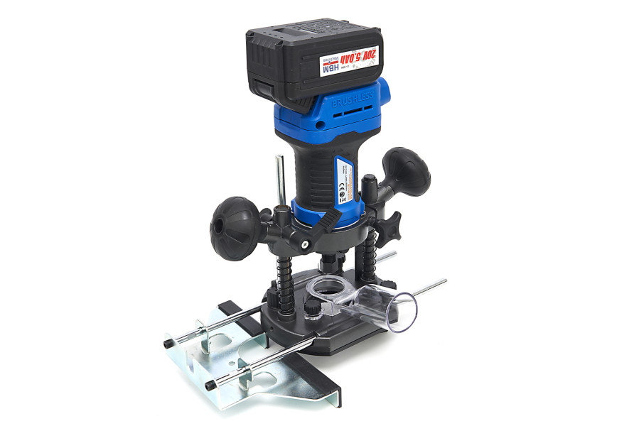 Aku frézka, 20V, 5Ah,  bateriová platforma Power20.5, včetně 2 baterií, nabíječky