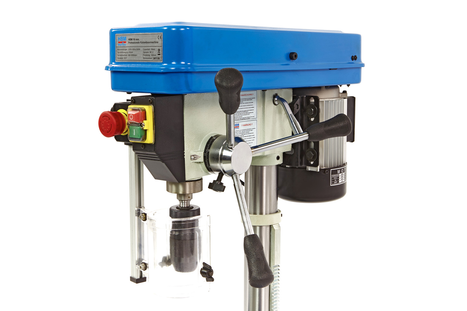 HBM 16 - stolní vrtačka na kov, MK2, 550 W, 36 kg