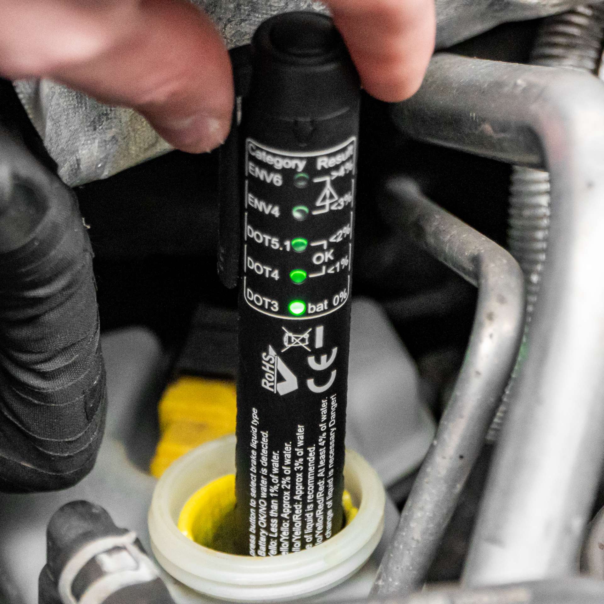 Elektronický tester brzdové kapaliny, Welzh