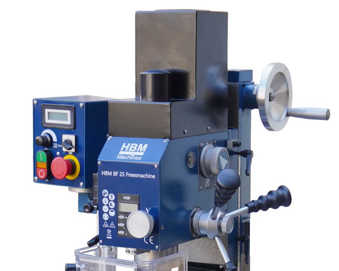 HBM BF 25 - frézka na kov, vario otáčky, kužel MK3, 120 kg