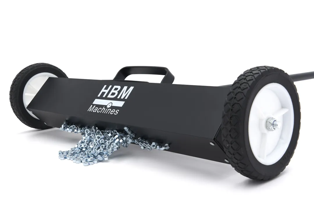 Magnetický smeták - pojízdný sběrný na železo s výsuvnou rukojetí, sběrná síla až 22 kg