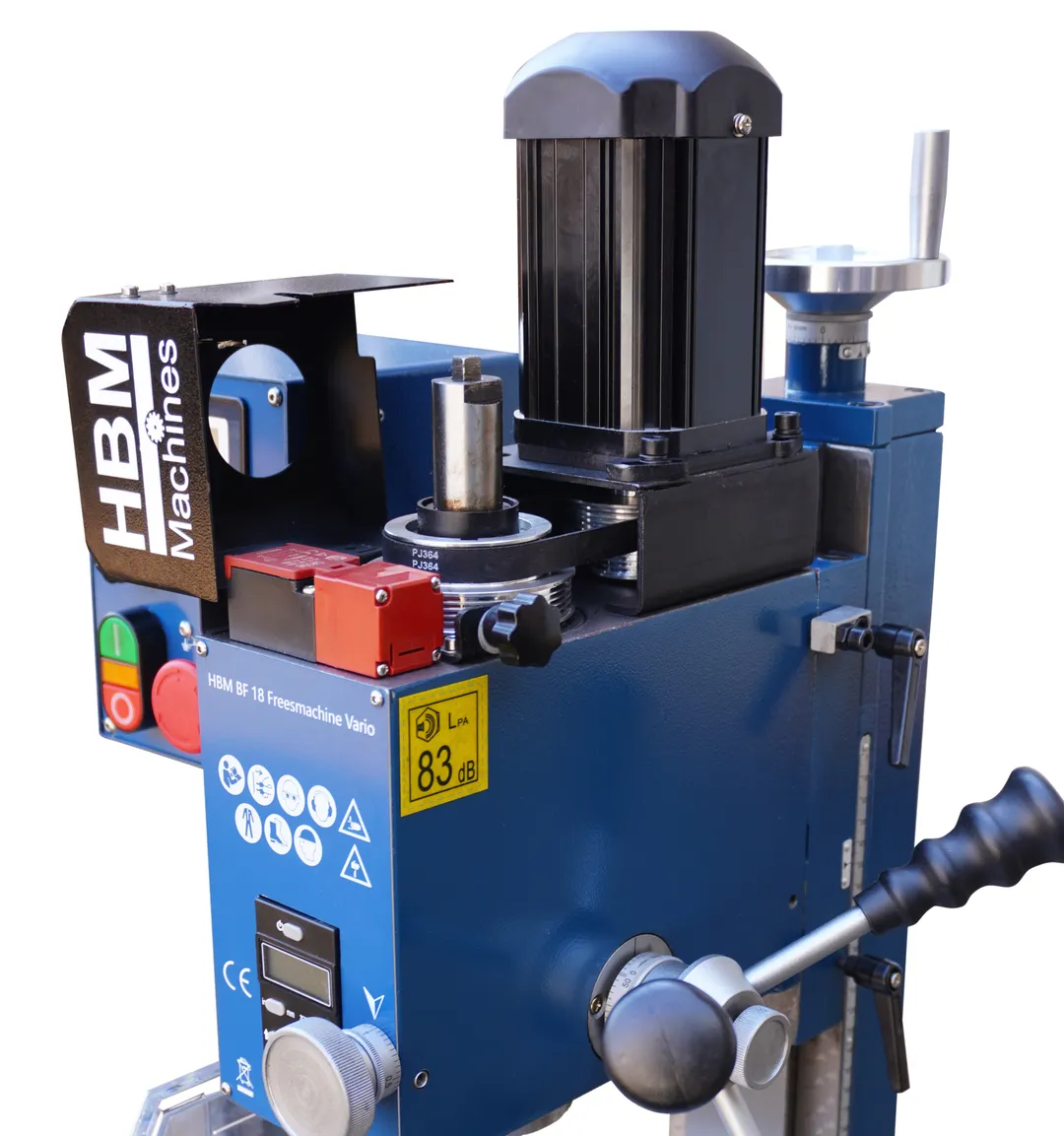 HBM BF 18 Vario - frézka na kov, vario otáčky, tichý chod bez vibrací, 72 kg