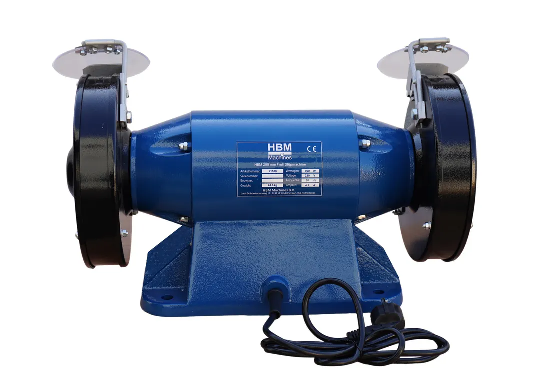 Průmyslová litinová bruska, 2 koutouče 200 mm, 900 W,  28 kg