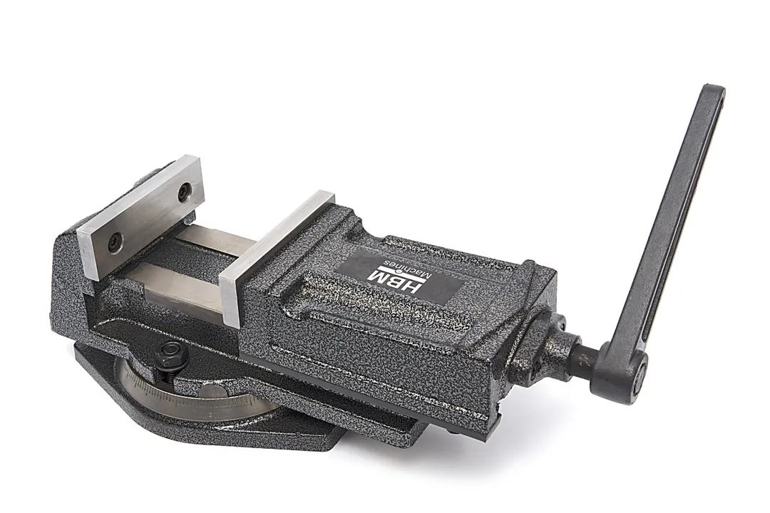 Litinový strojní svěrák 75 mm odnímatelnou otočnou základnou pro strojní obrábění, 8 kg