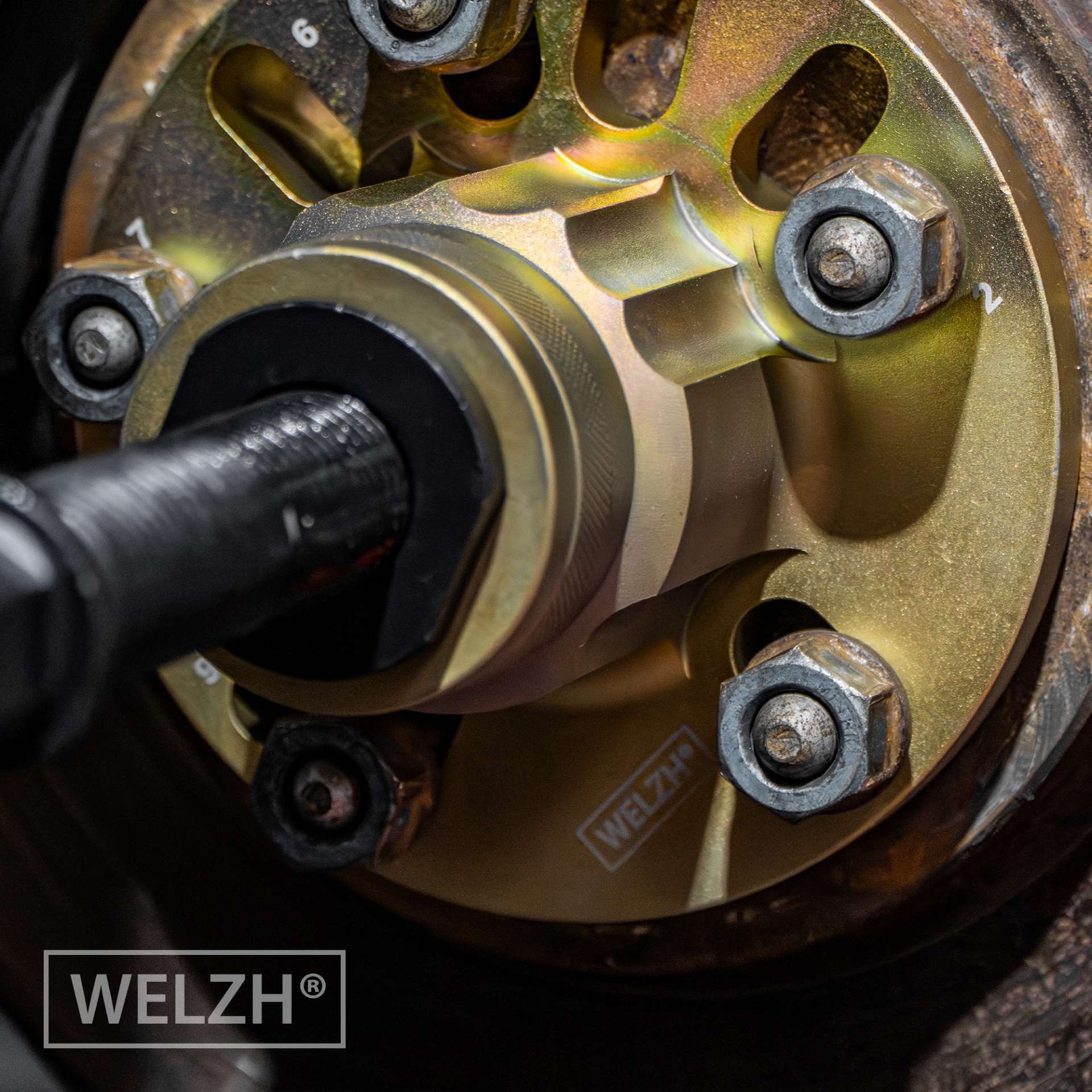 Master sada reverzního (kluzného) kladiva a stahováků nábojů kol pro vysoké zatížení, Welzh