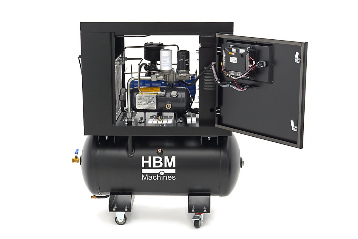 Šroubový kompresor, 5,5HP, 160l, HBM