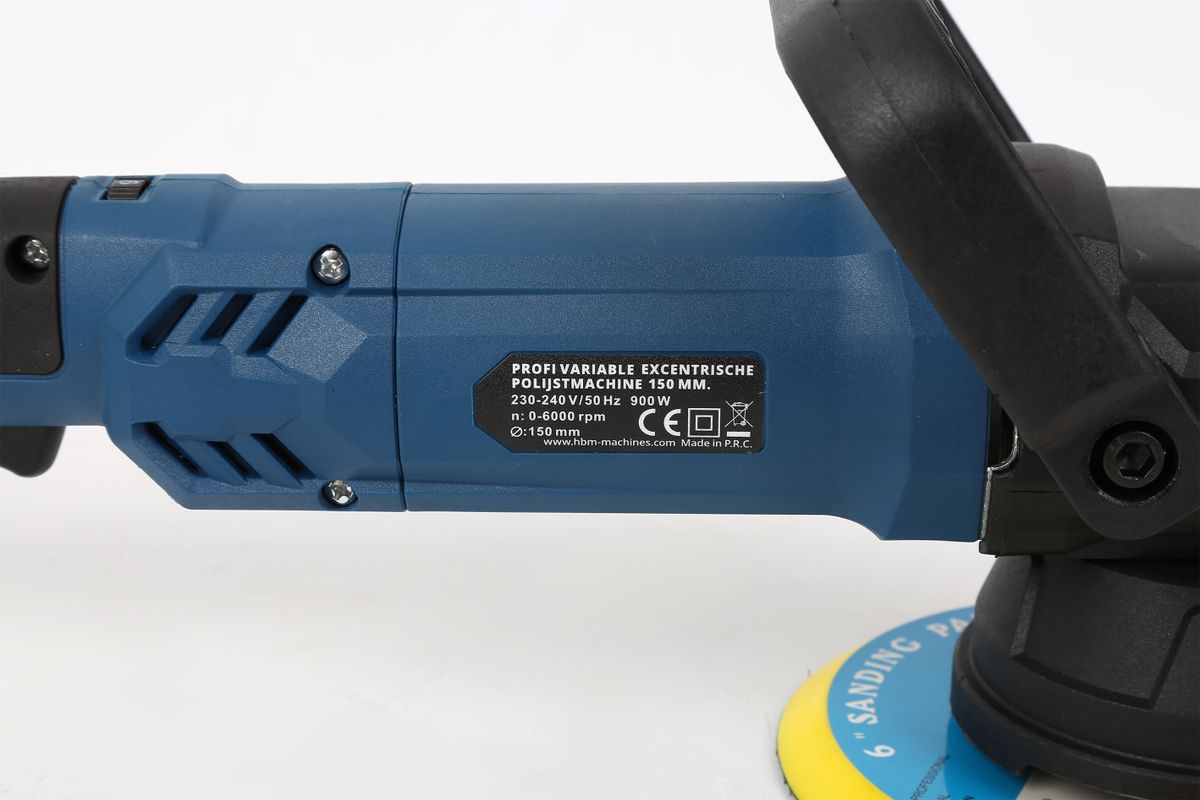 Excentrická ruční elektrická bruska a leštička, 150 mm, 900 W