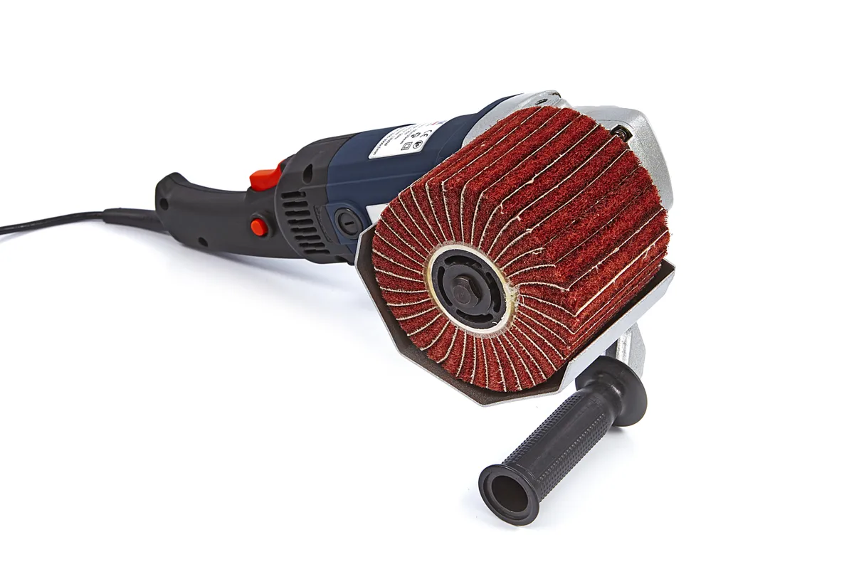 Satinovací a kartáčovací stroj (bruska), 1.200 W, 3.000 ot/min