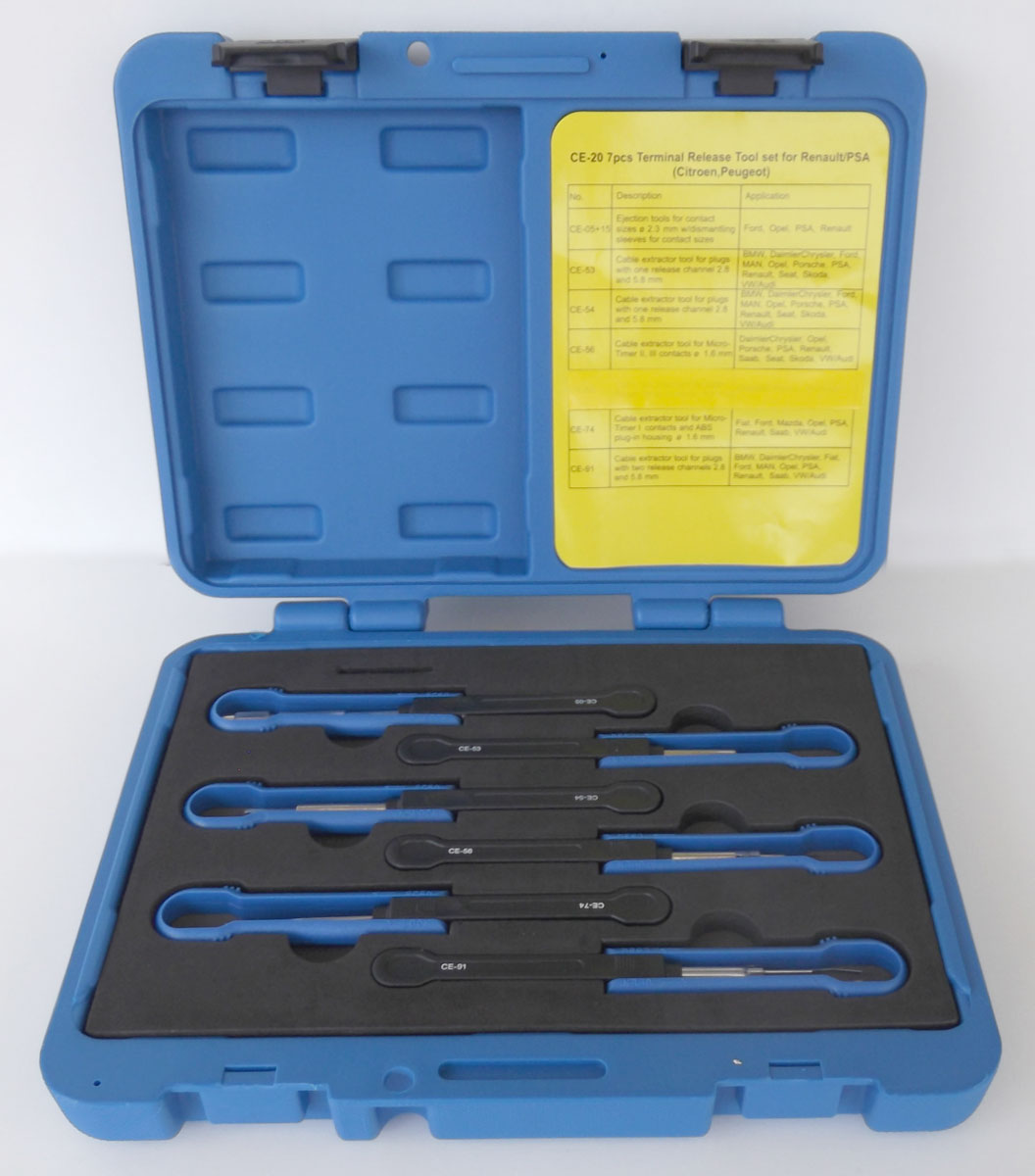 Vypichováky elektrických konektorů automobilů 7 dílů, Triumf