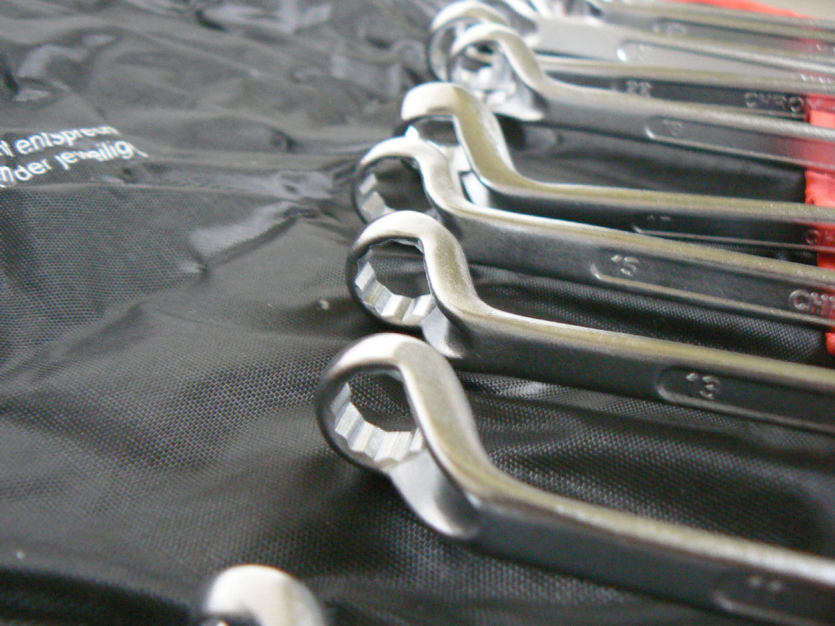 Klíče očkové - vyhnuté, 6 - 32 mm, sada 12ks,  textilní obal, Condor Werkzeug