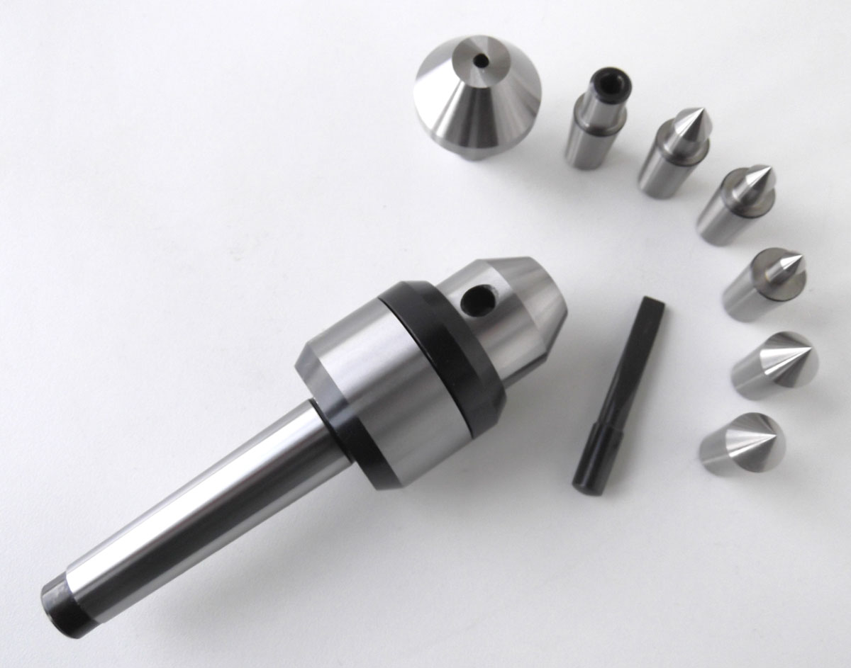 Otočný hrot s výměnnými nástavci pro soustruh, MK2 - sada 9 dílů, Warco