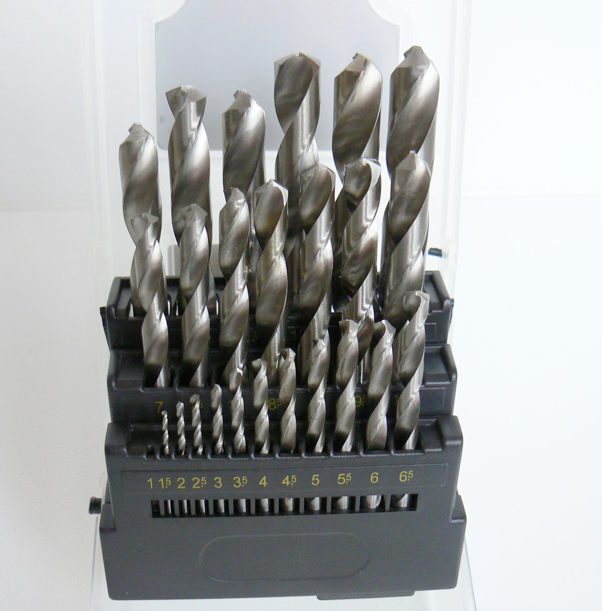 Vrtáky broušené - sada 25 dílů, HSS, DIN 338, Triumf