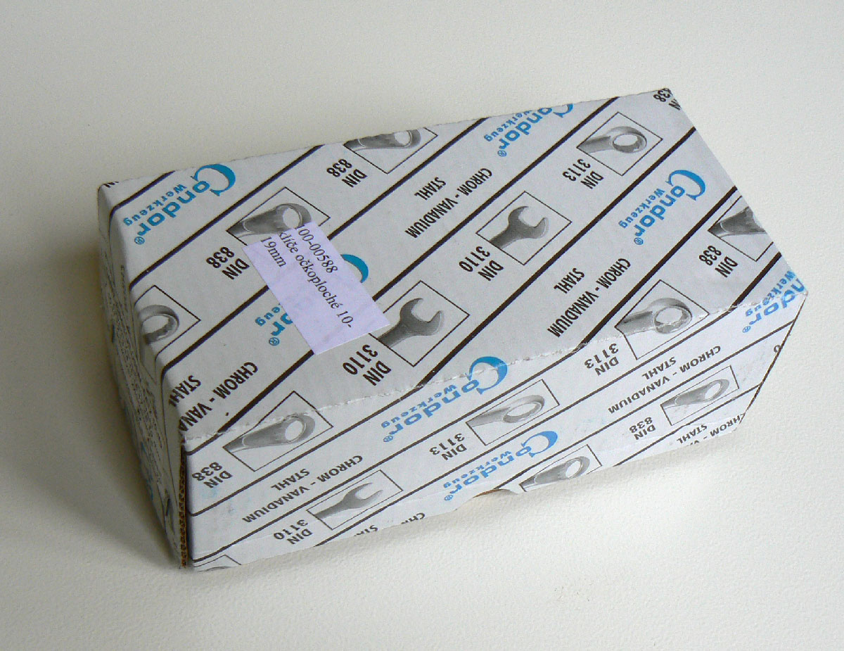 Klíče očkoploché  10 - 19 mm, v textilním obalu, extra krátké, 10 ks, Condor Werkzeug