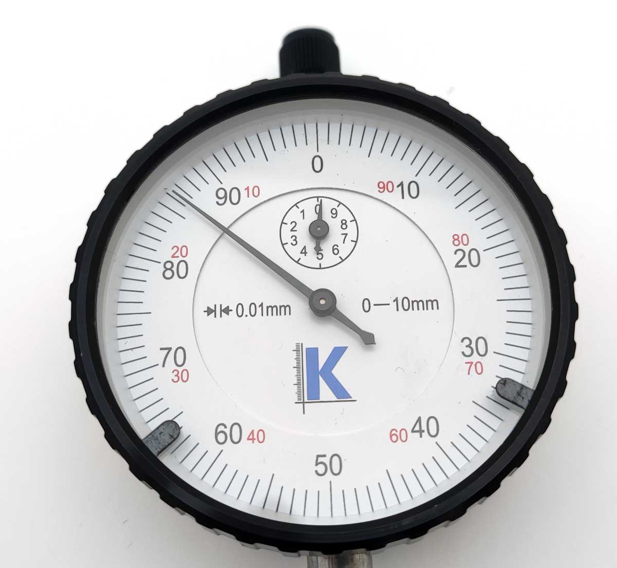 Úchylkoměr číselníkový ČSN EN ISO 46325 (ČSN 25 1811, 25 1816) 0-10 mm, KM