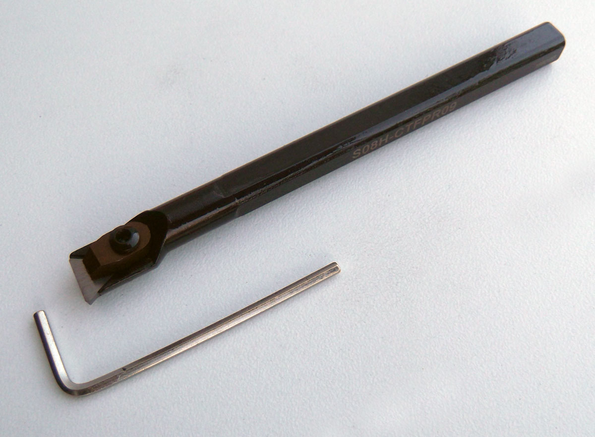 Vyvrtávací tyč 8 mm pro  soustruh s VBD plátkem, Warco