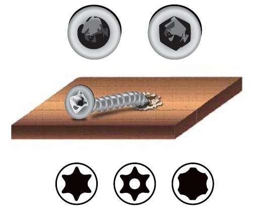 Speciálně tvarované bity Torx na vytahování zalomených šroubů, S2, sada 8 dílů, Welzh