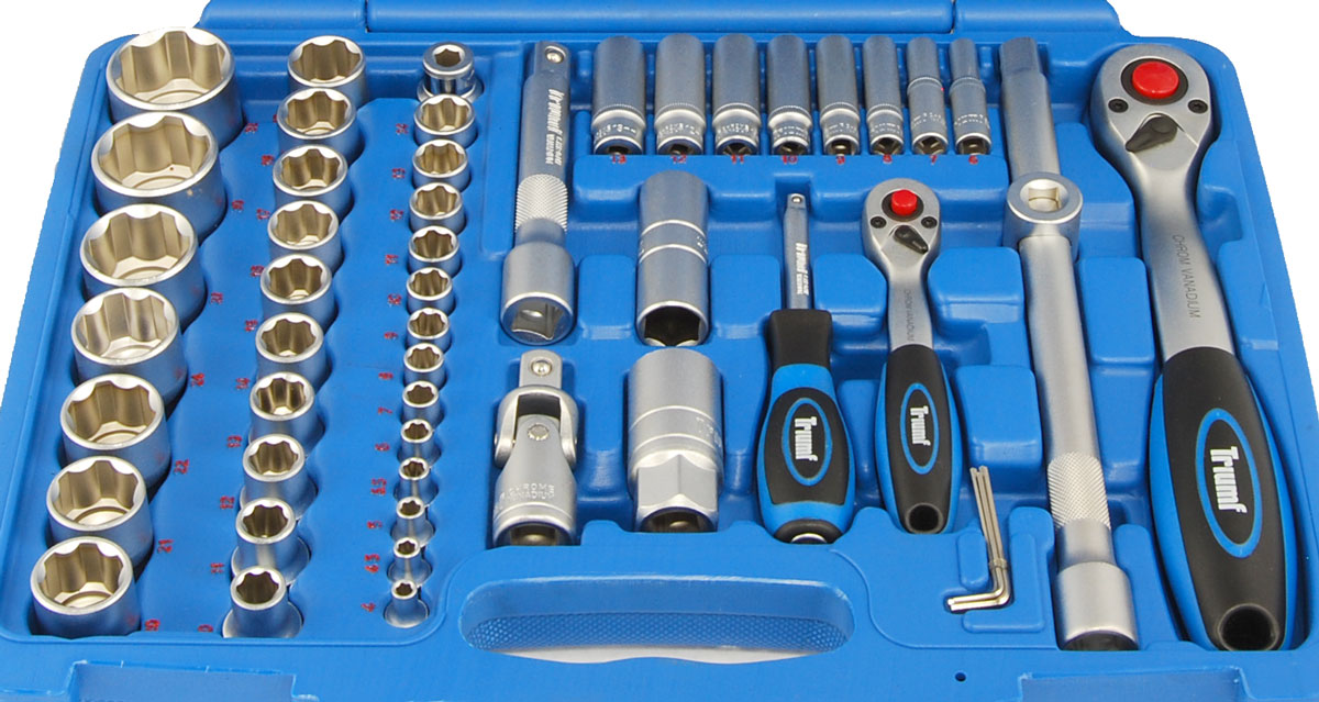 Gola sada 1/4" + 1/2", 4 - 32 mm, S2, 94 dílů, Condor Werkzeug