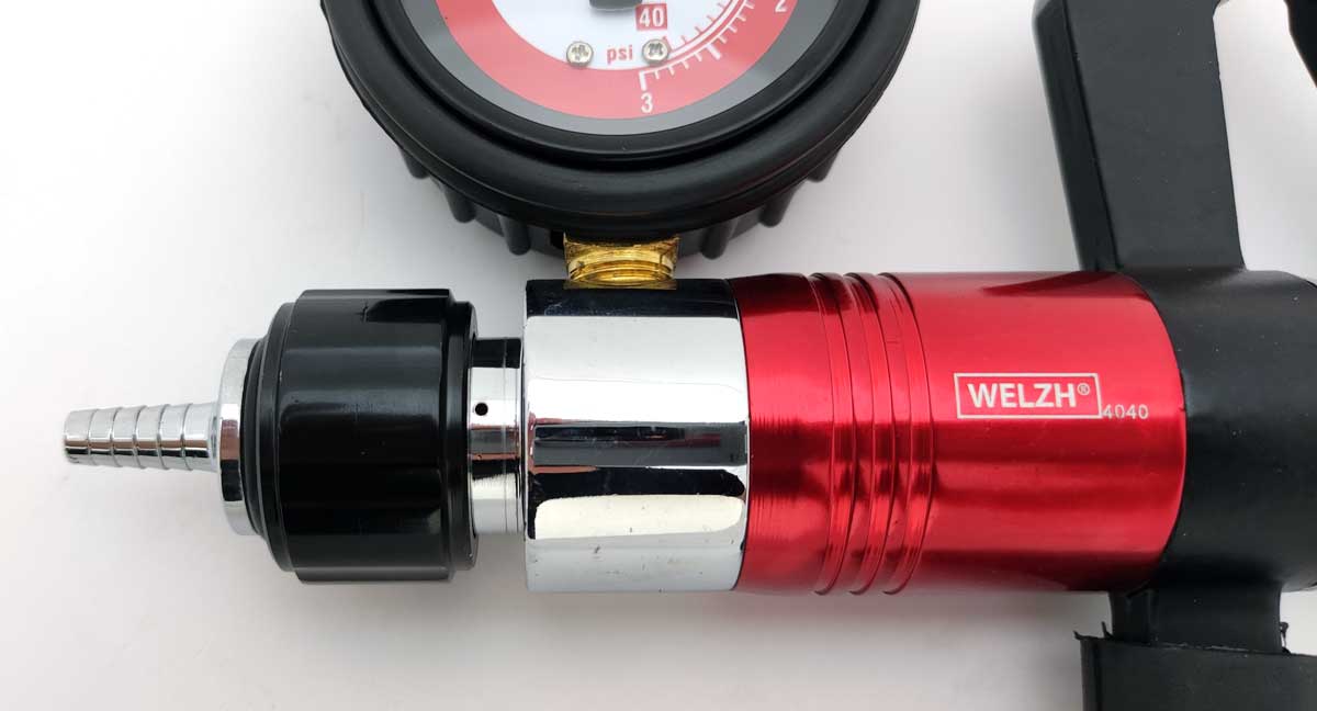 Vakuová / podtlaková a tlaková pumpa na kapaliny a brzdové systémy, sada, Welzh