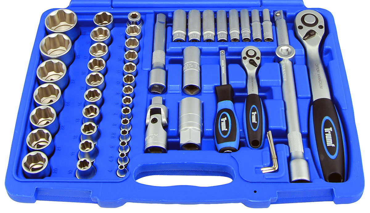 Gola sada 1/4" + 1/2", Super-Lock 4 - 32 mm, 108 dílů, Triumf