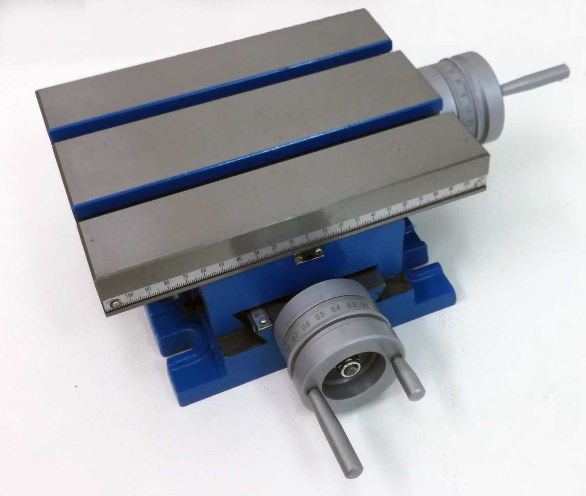 Křížový stůl 225 x 175 mm pro frézování nebo vrtání, 17 kg