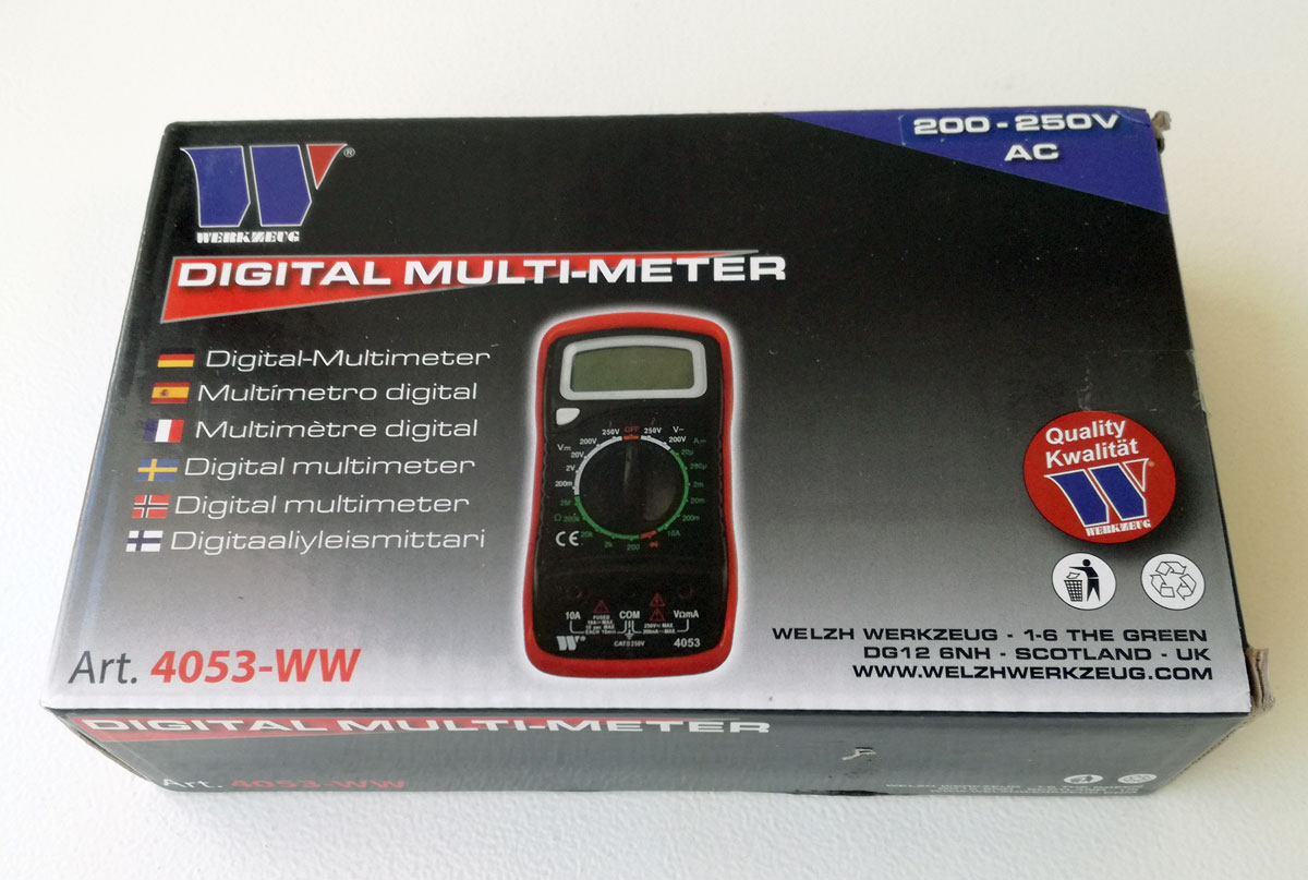 Profesionální digitální multimetr, mnoho funkcí, Welzh