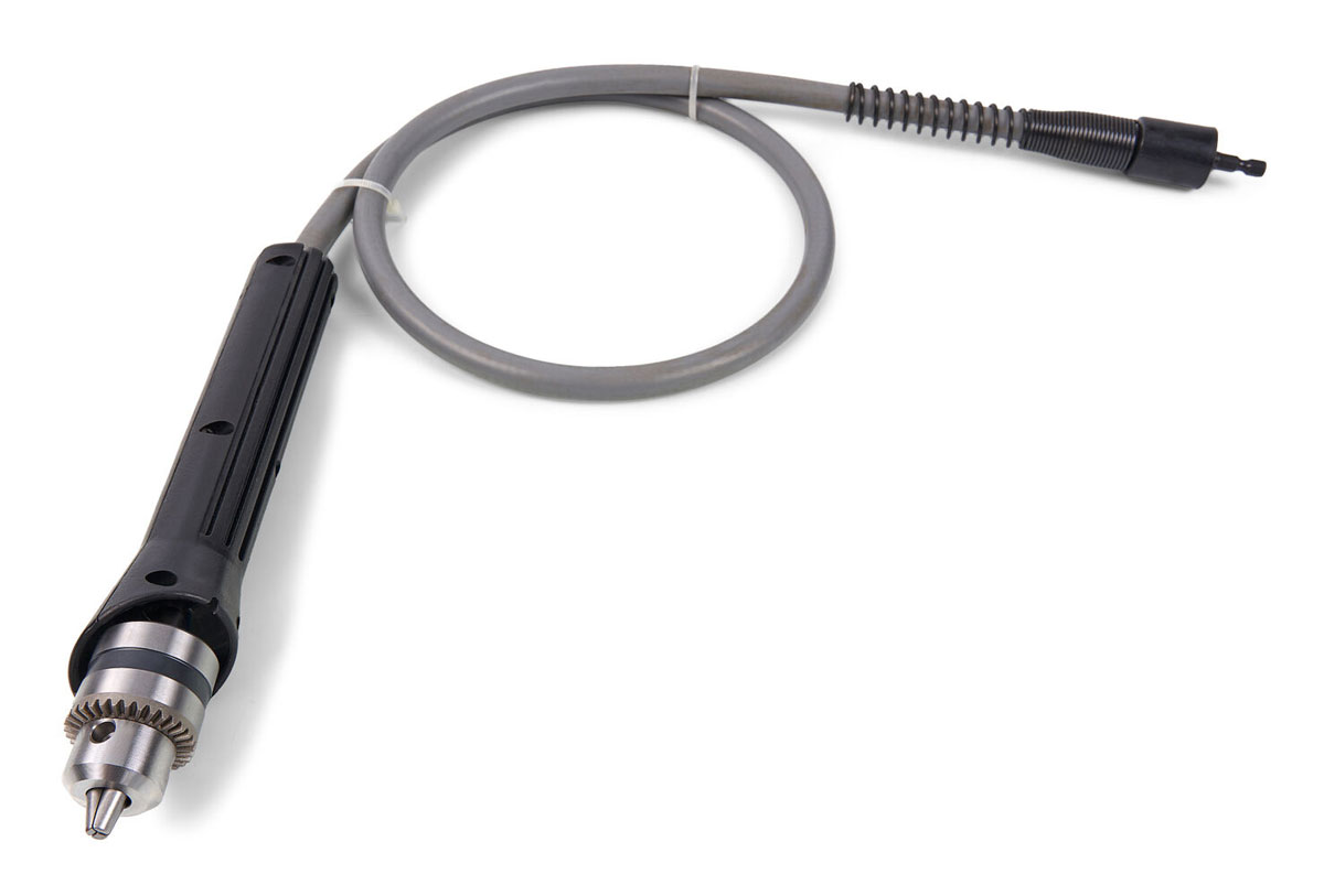 Univerzální vyvrtávací adaptér s flexi hadicí (bowdenem) pro vrtání s nástavci, sada 7 dílů