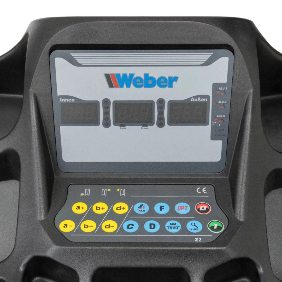 Vyvažovačka a zouvačka auto pneumatik 10" - 24", profi serie, sada 180 kg + 130 kg, Weber