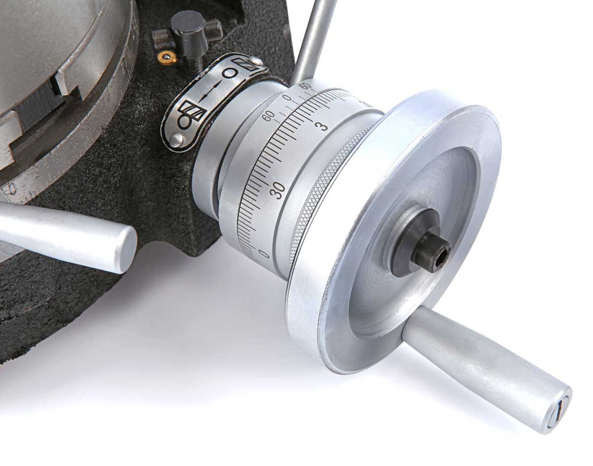 Otočný stůl 200 mm včetně samocentrovacího sklíčidla, sada 40 kg