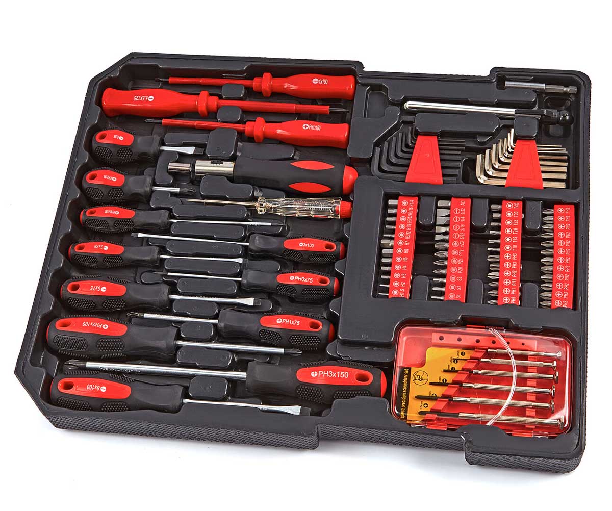 Vozík/kufr s nářadím na kolečkách, 599 dílů, 12.5 kg