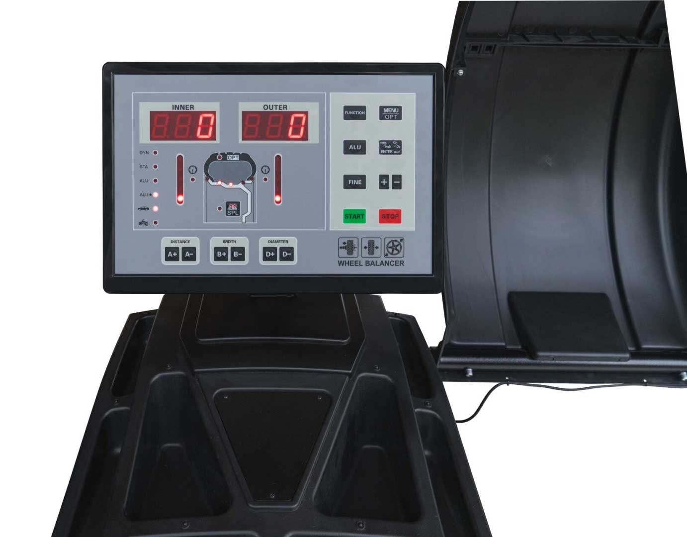 Vyvažovačka pneumatik XL 3D, pro auta a dodávky, Weber